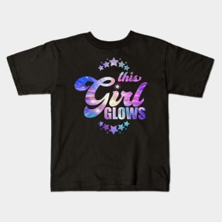 Let's Glow Crazy - Funny retro neon lights party design T-Shirt Kids T-Shirt